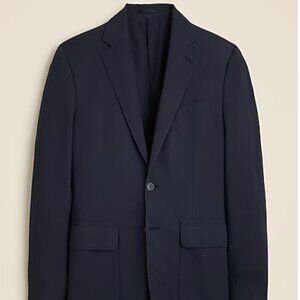 Crosby Classic-fit suit jacket in garment-dyed Italian cotton-linen blend